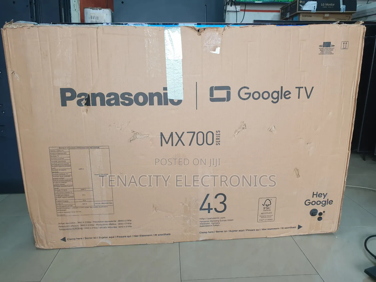 Android 43"Panasonic Uhd HDR Smart Satellite Tv