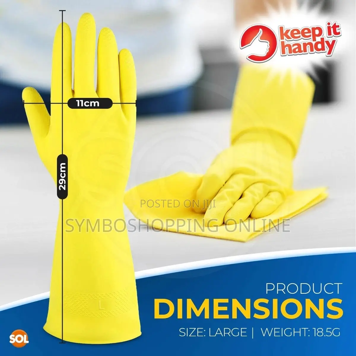 Elbow Grease Rubber Glove Large