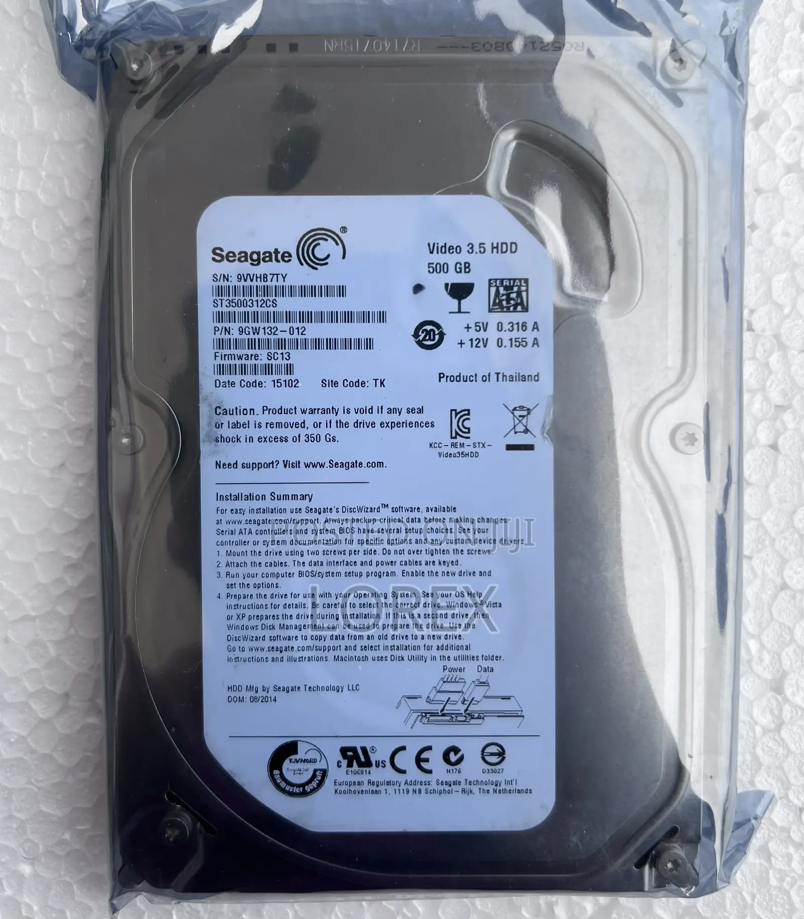 Seagate 500gb Desktop Hard Drive HDD