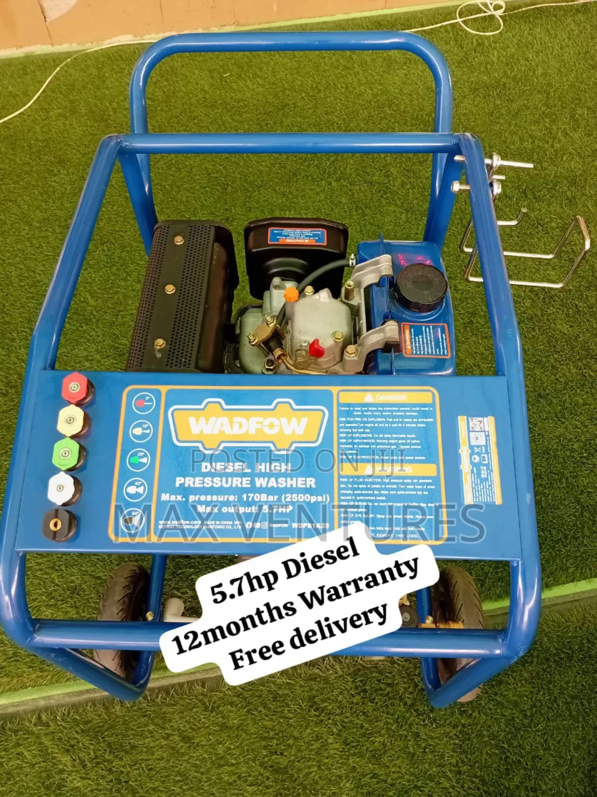 Newly Stocked Wadfow 5.7hp High Pressure Washer Diesel