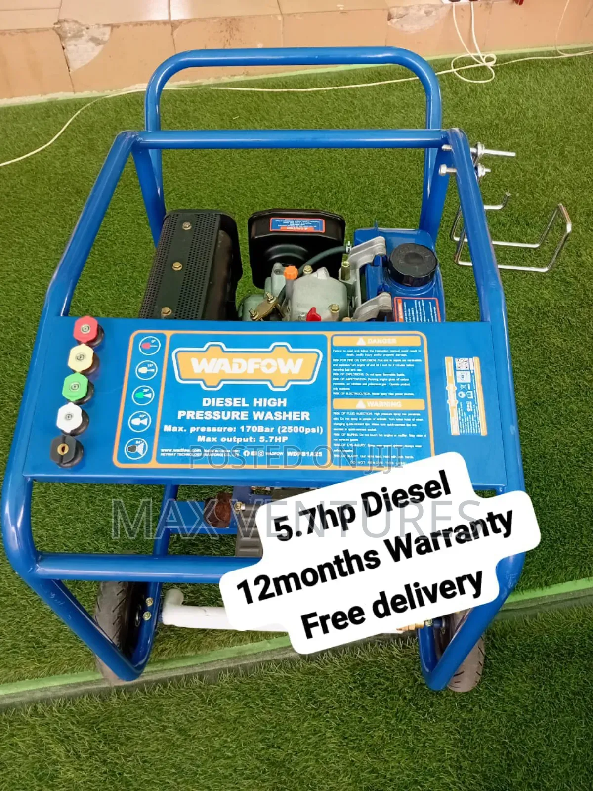 High Pressure Washer 5.7hp Diesel 170bar Diesel