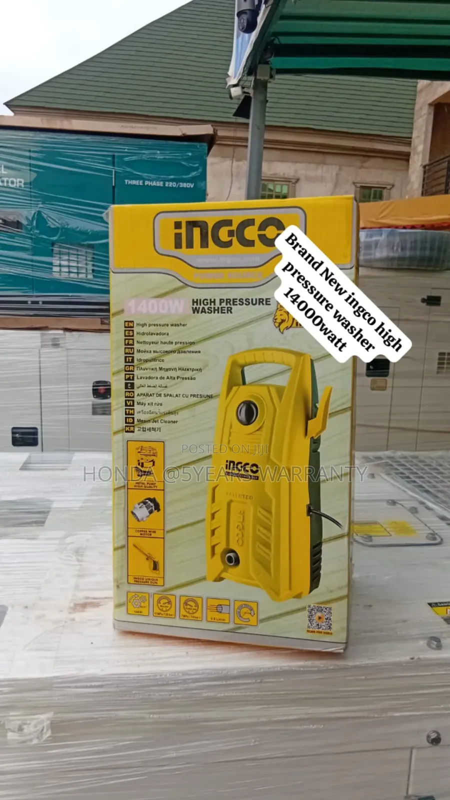 High Pressure Washer 1400watt Ingco 1400watt Pressure Washer
