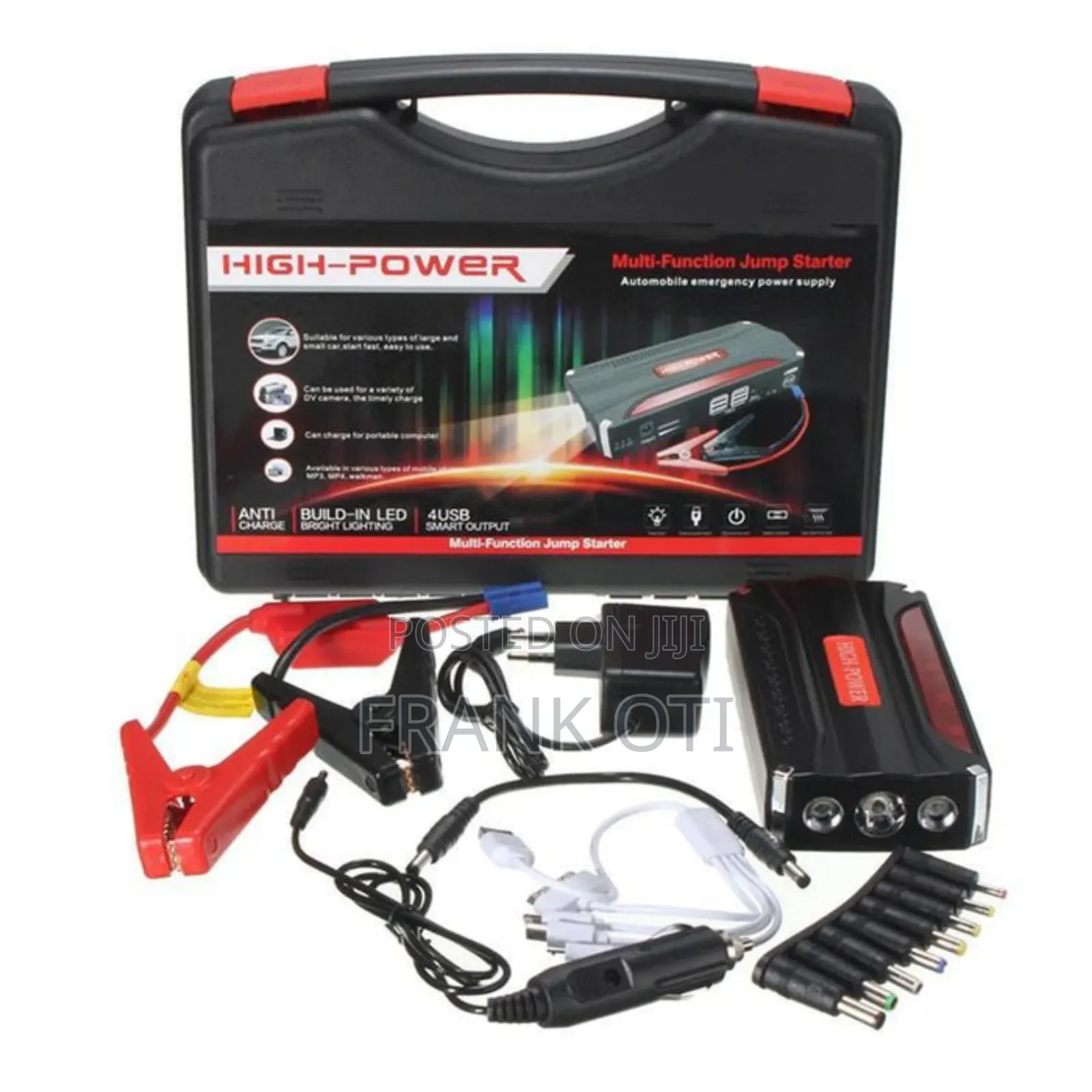 Mltifunction Portable Emergency Jump Starter and Tyre Inflator