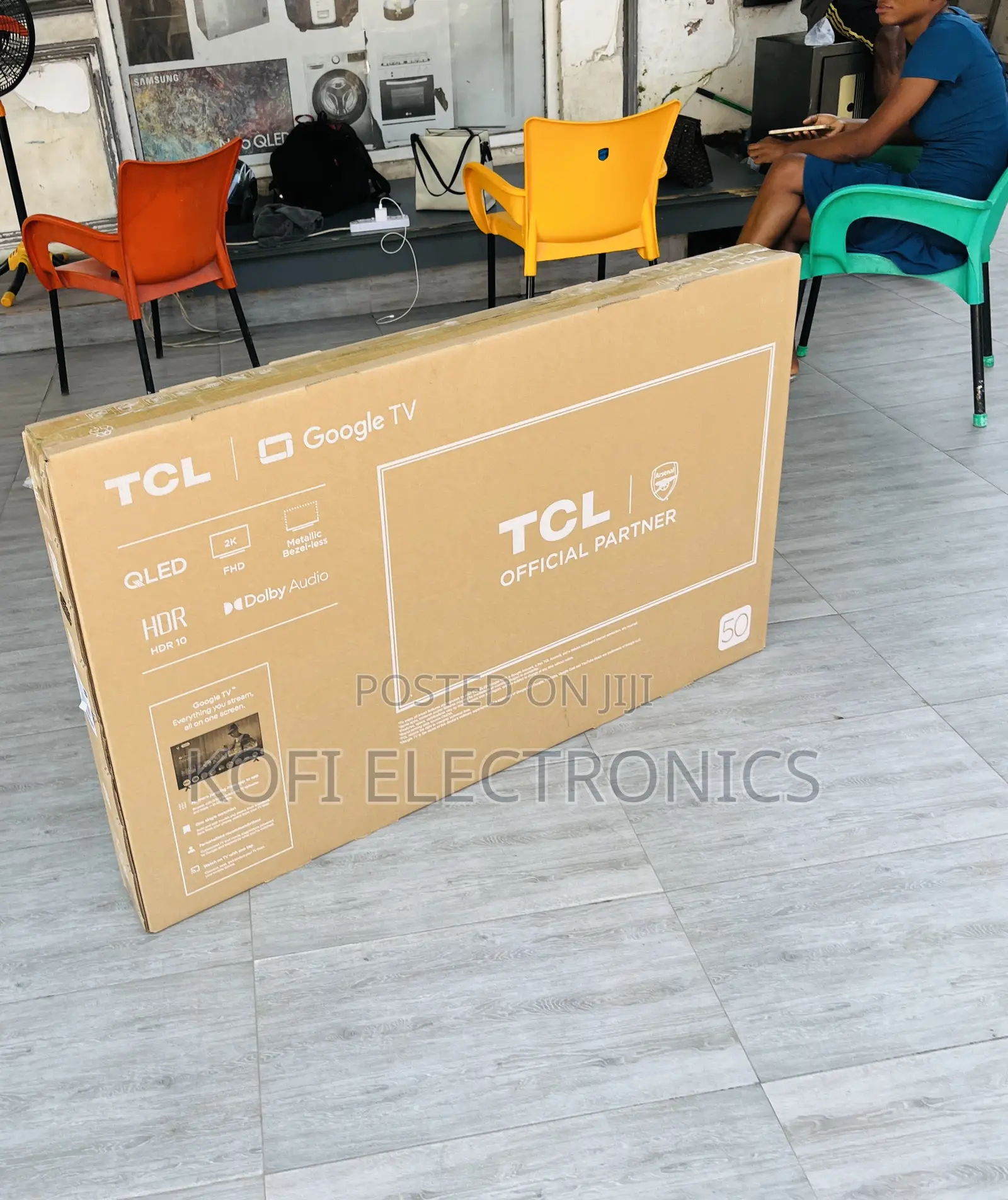 Lovely Design TCL 50 Inch Qled Smart Television(Black).