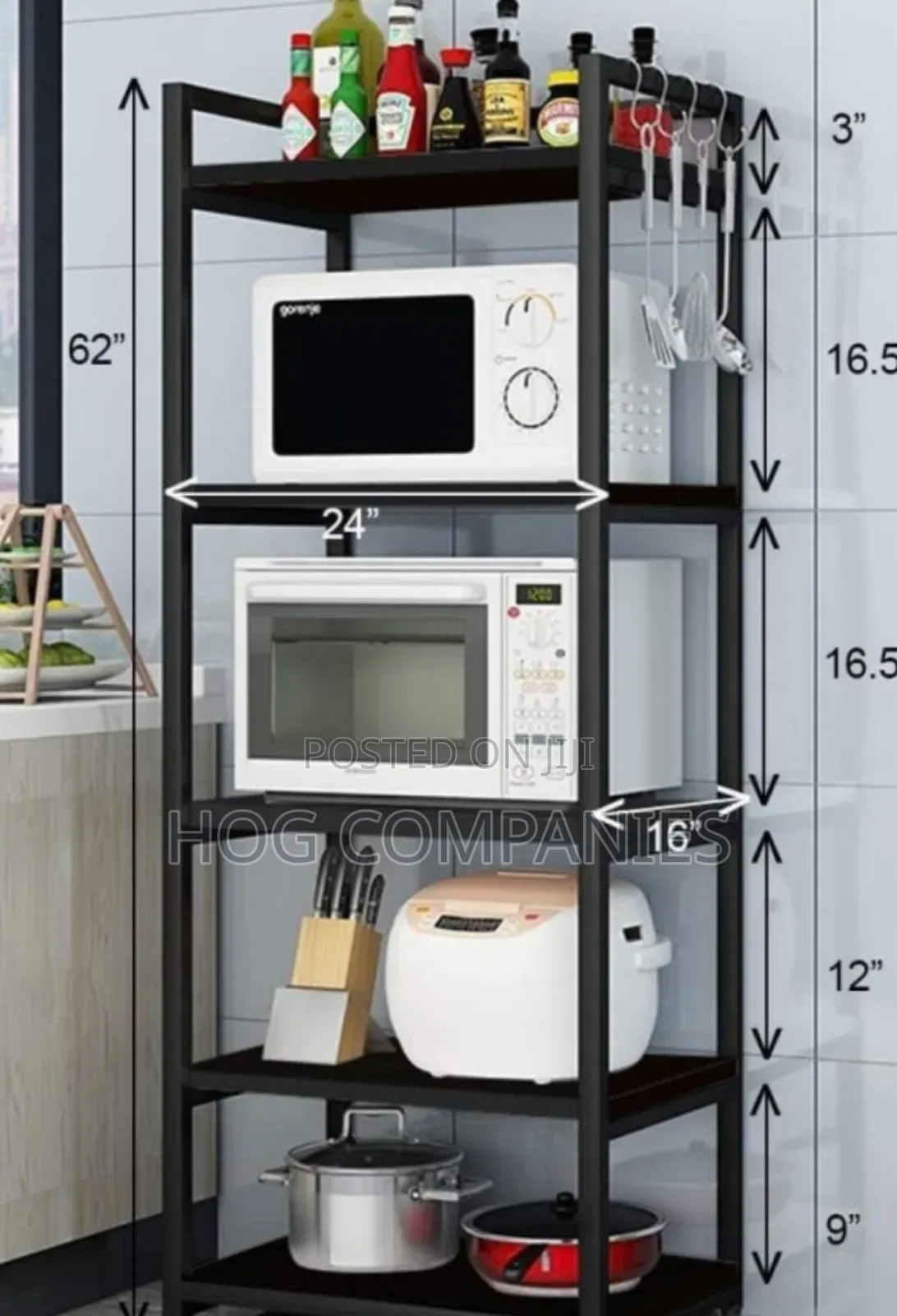5-Tier Kitchen Rack
