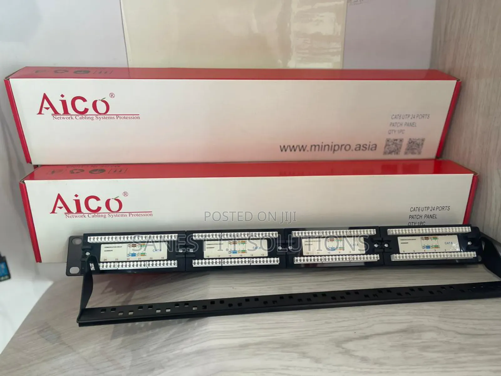 24 Port Patch Panel Aico Cat6 Utp