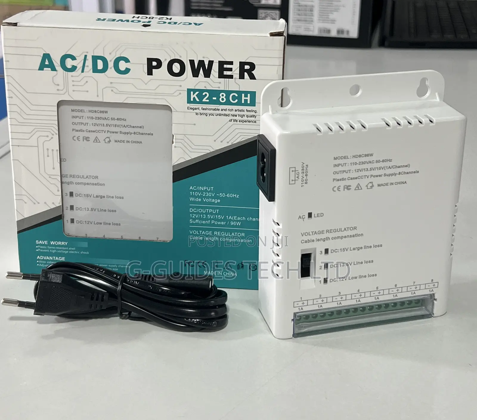 12v 10a CCTV Power Supply, 12v 10a Ac/Dc Power Supply 8ch
