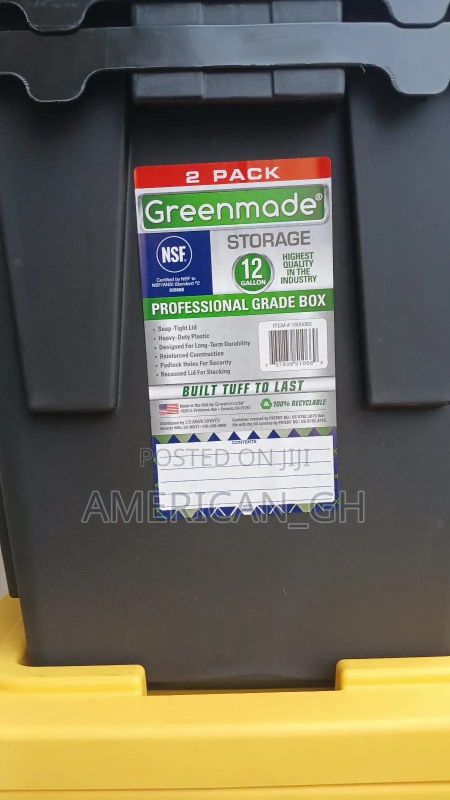 Greenmade Storage Container, 12 Gallons