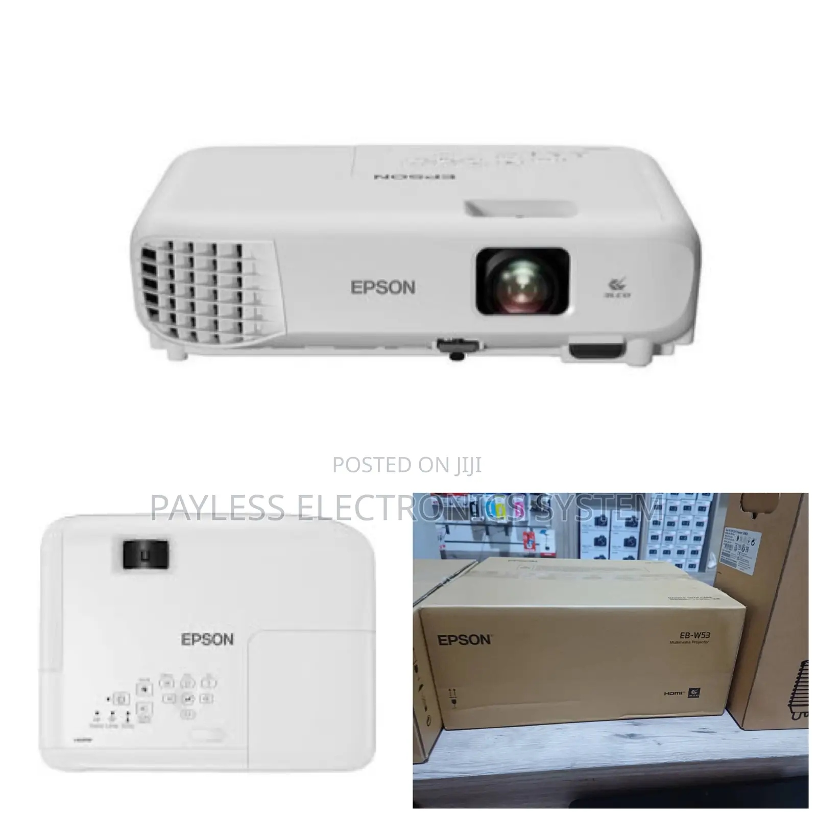 Epson Eb-W53 Wxga Lamp 4,000 Lumens Projector