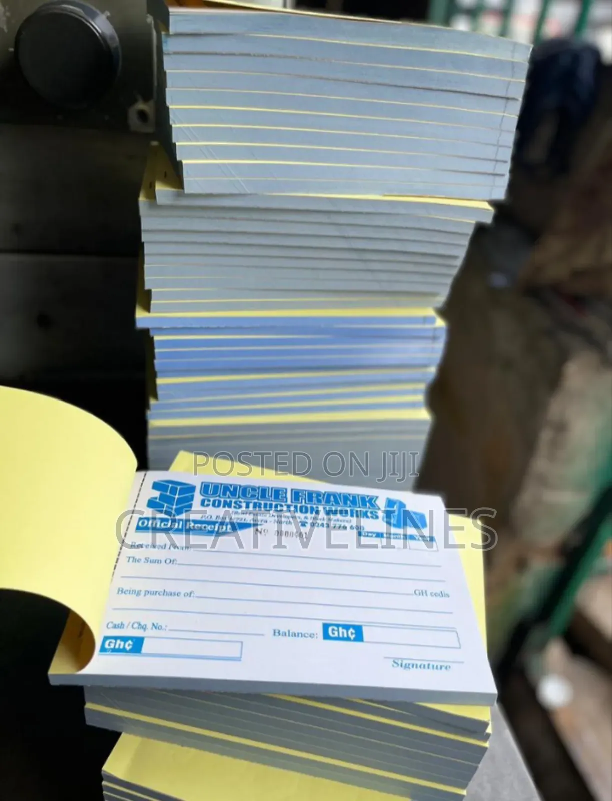 One Color,Duplicated Receipt Books