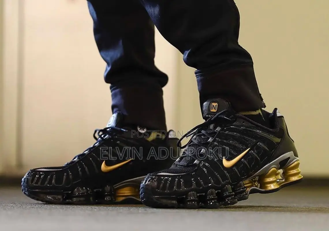 Nike Shox Tl "Black/Metallic Gold" Sneakers