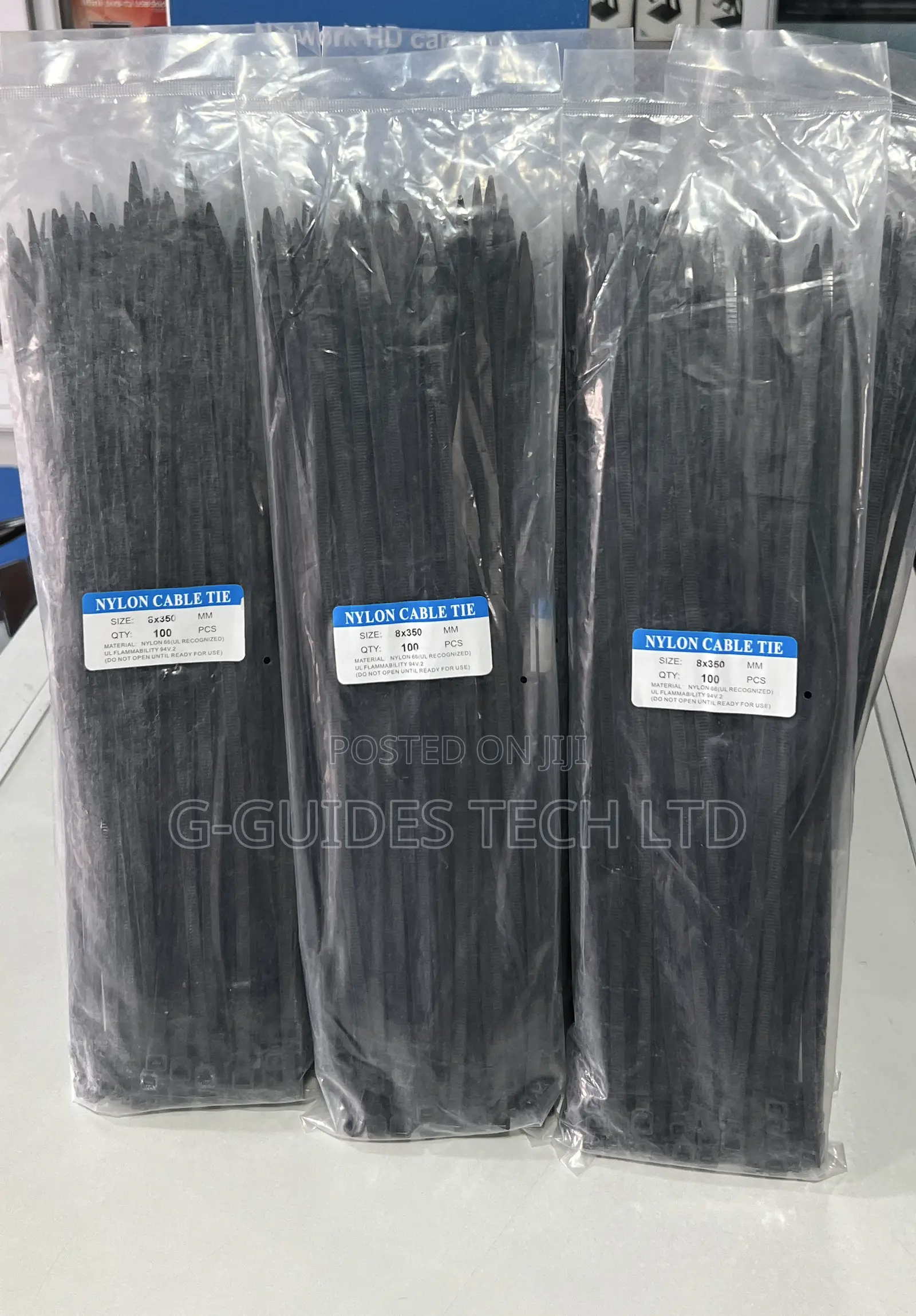 Nylon Cable Tie 8x350mm 100 in Pack