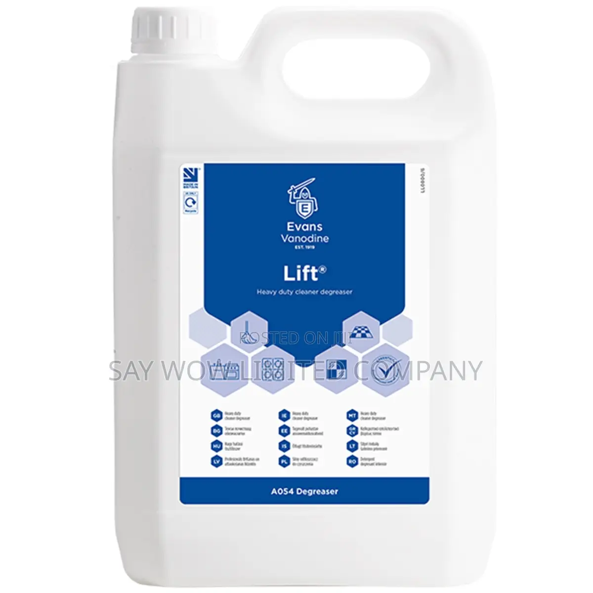 Evans Lift Heavy Duty Cleaner Degreaser
