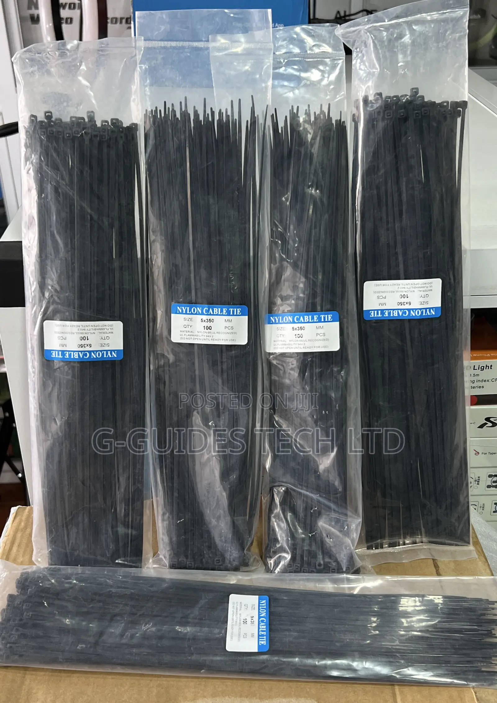Nylon 5x350mm Cable Tie 100pcs in Pack, Zip Tie