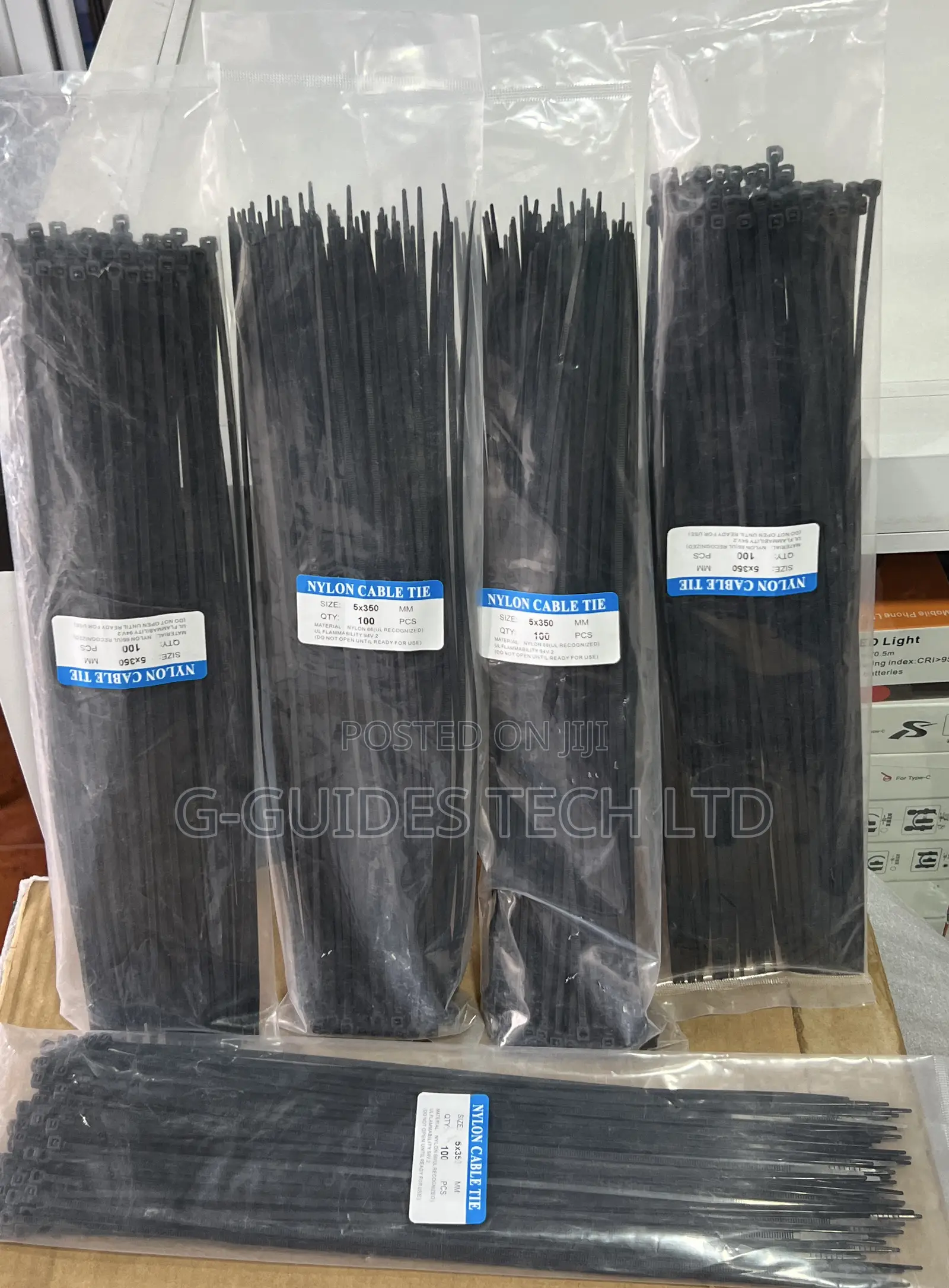 Nylon 5x350mm Cable Tie 100pcs in Pack, Zip Tie