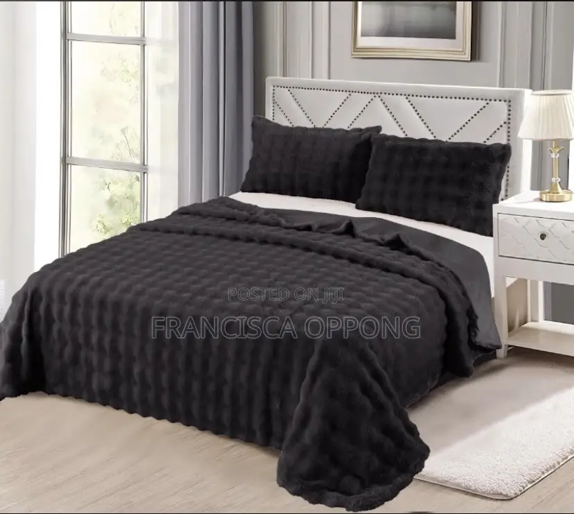 Super Soft Warm Fluffy Blanket 3pieces,Available In Colors