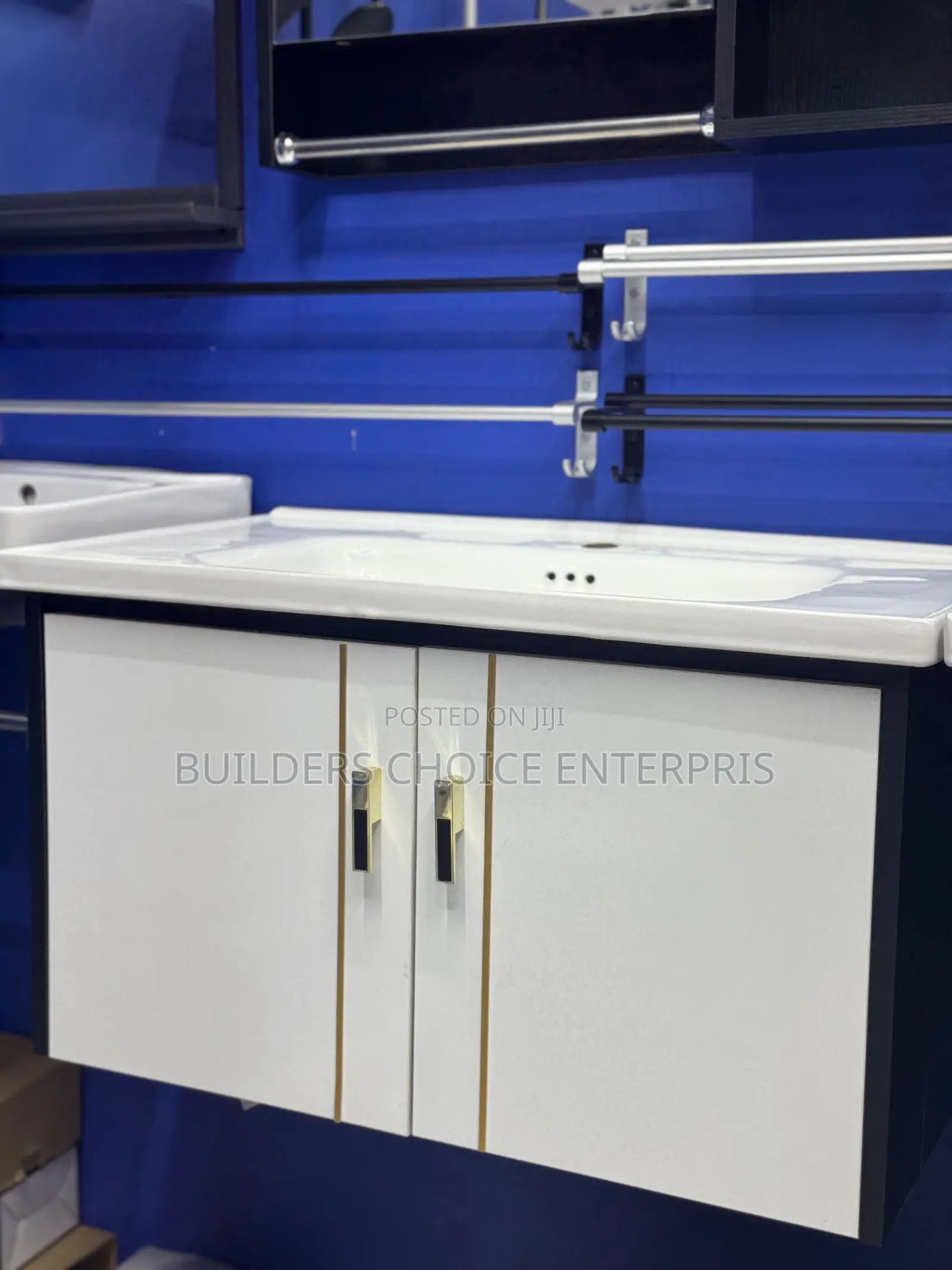 Cabinet Basin With Cabinet Mirror 80cm