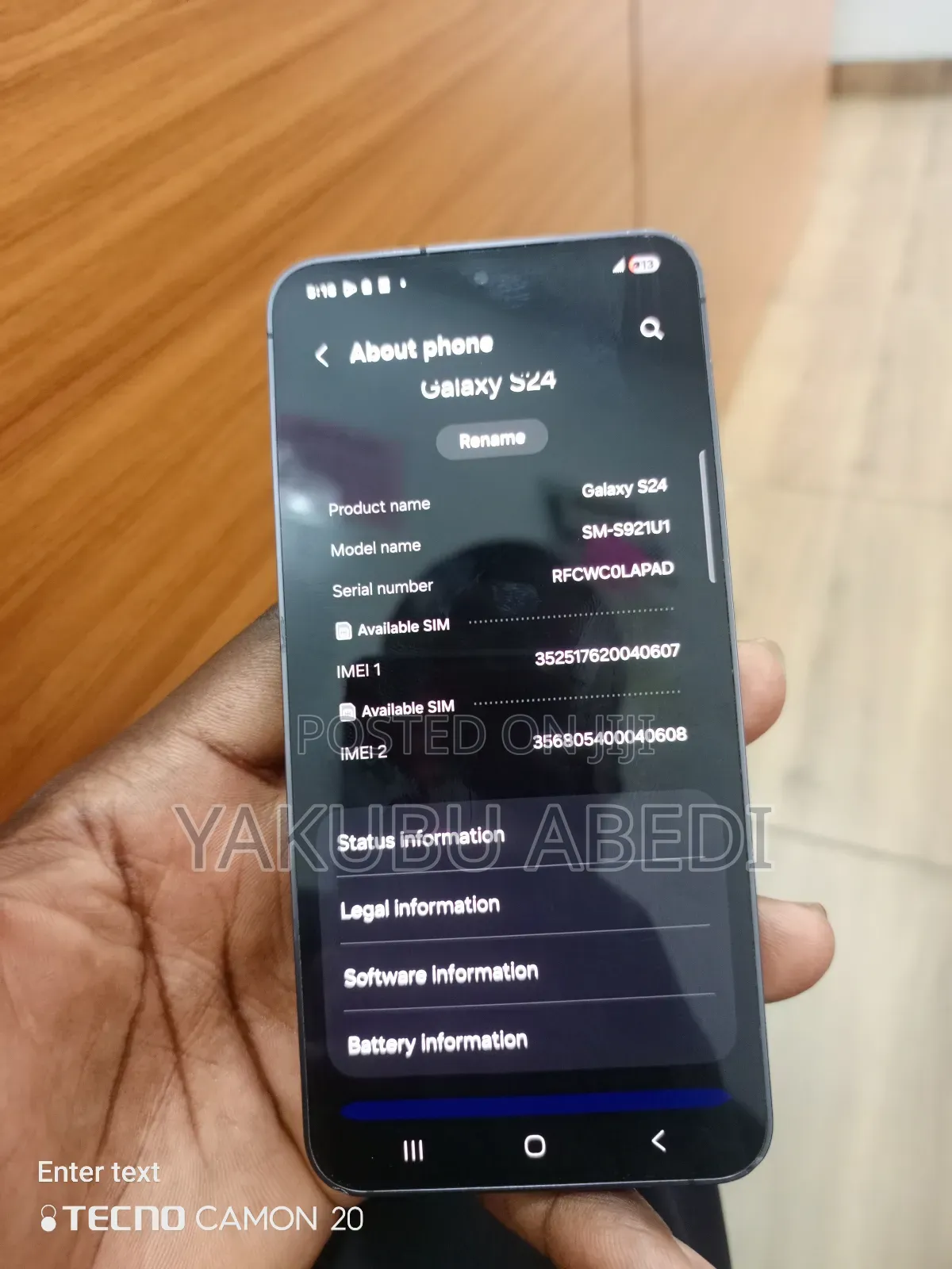 Samsung Galaxy S24 256 GB Gray