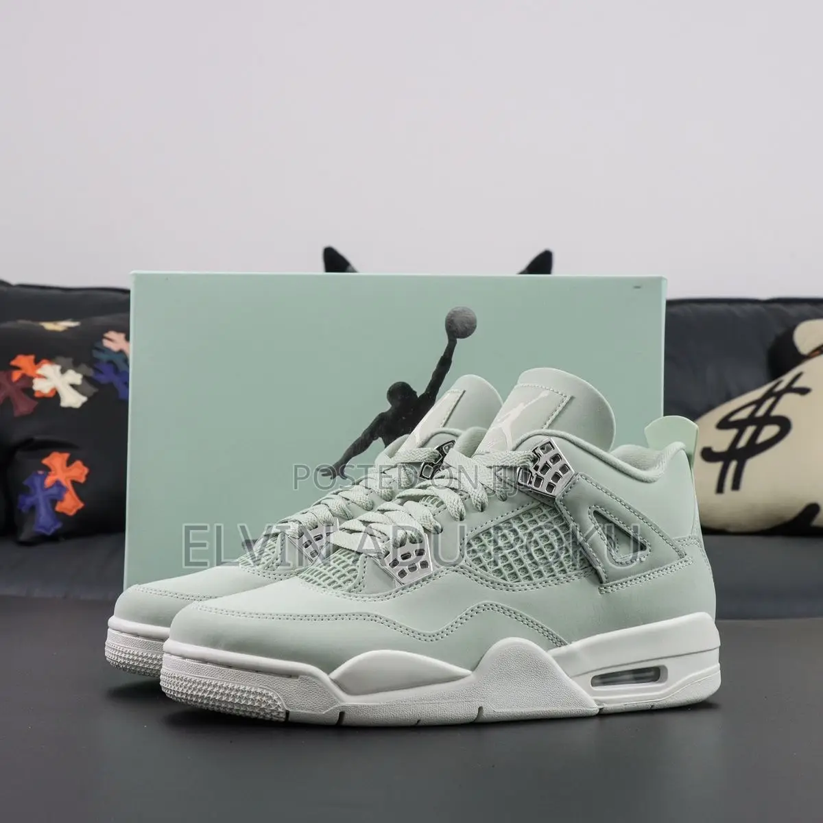 Nike Air Jordan Iv Retro “ Seafoam “