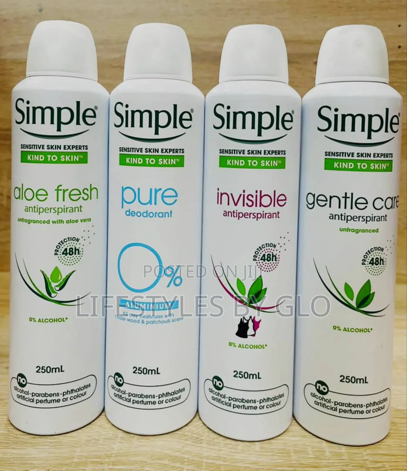 Simple Deodorant Aerosol Spray