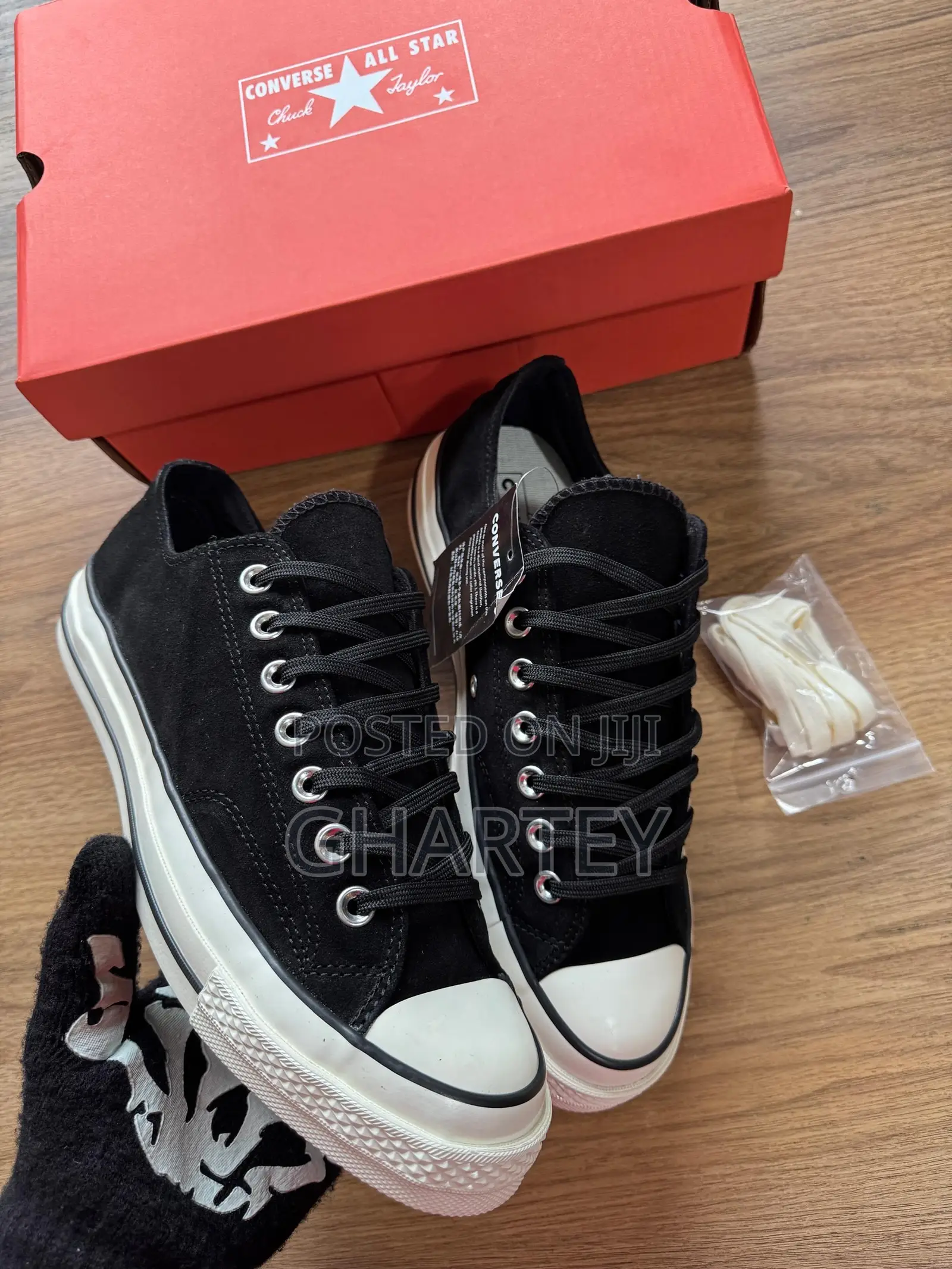 Black White Converse All Stars Sneakers for Men.