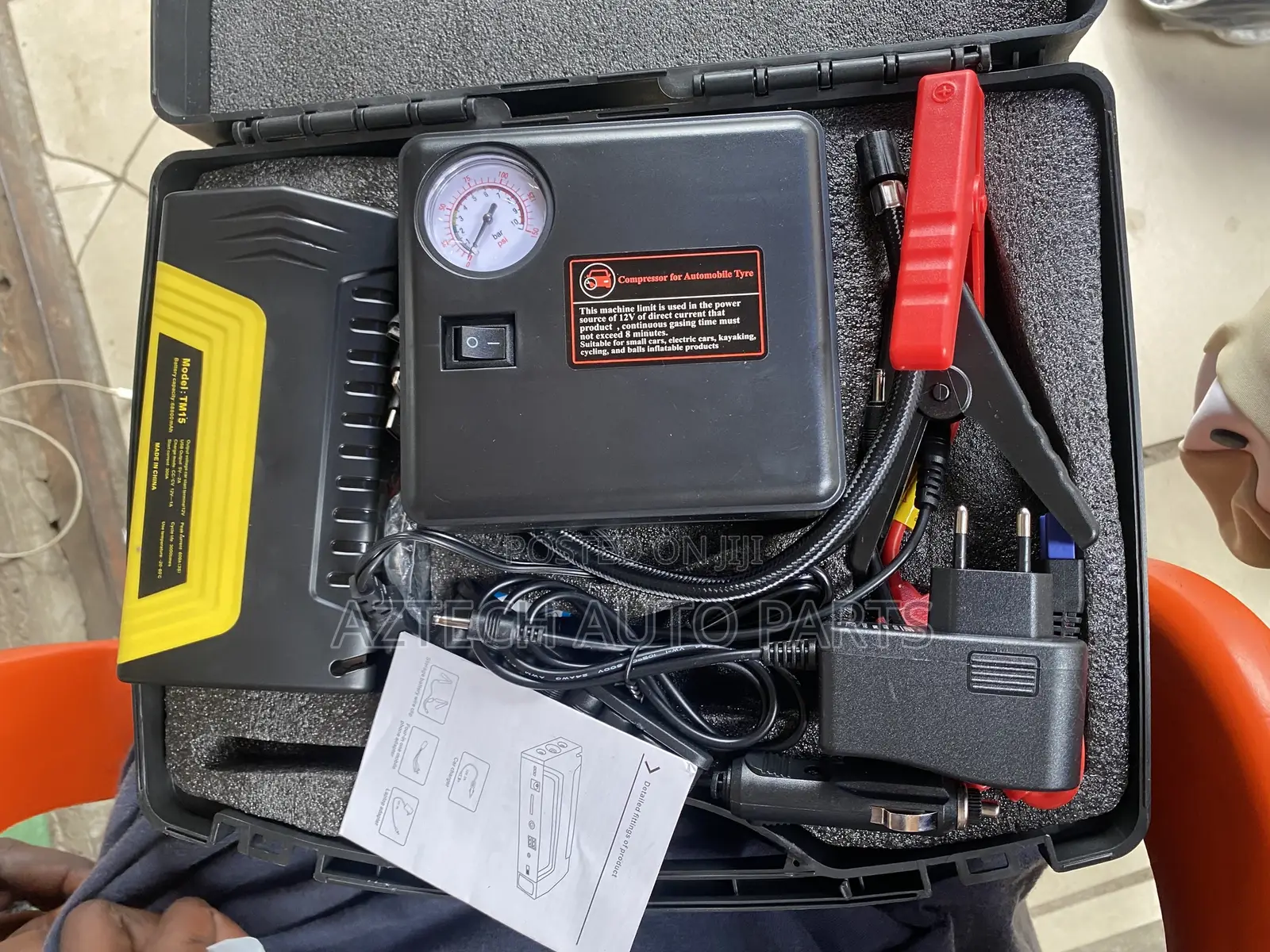 Car Jump Starter With Tyre/ Tire Inflator