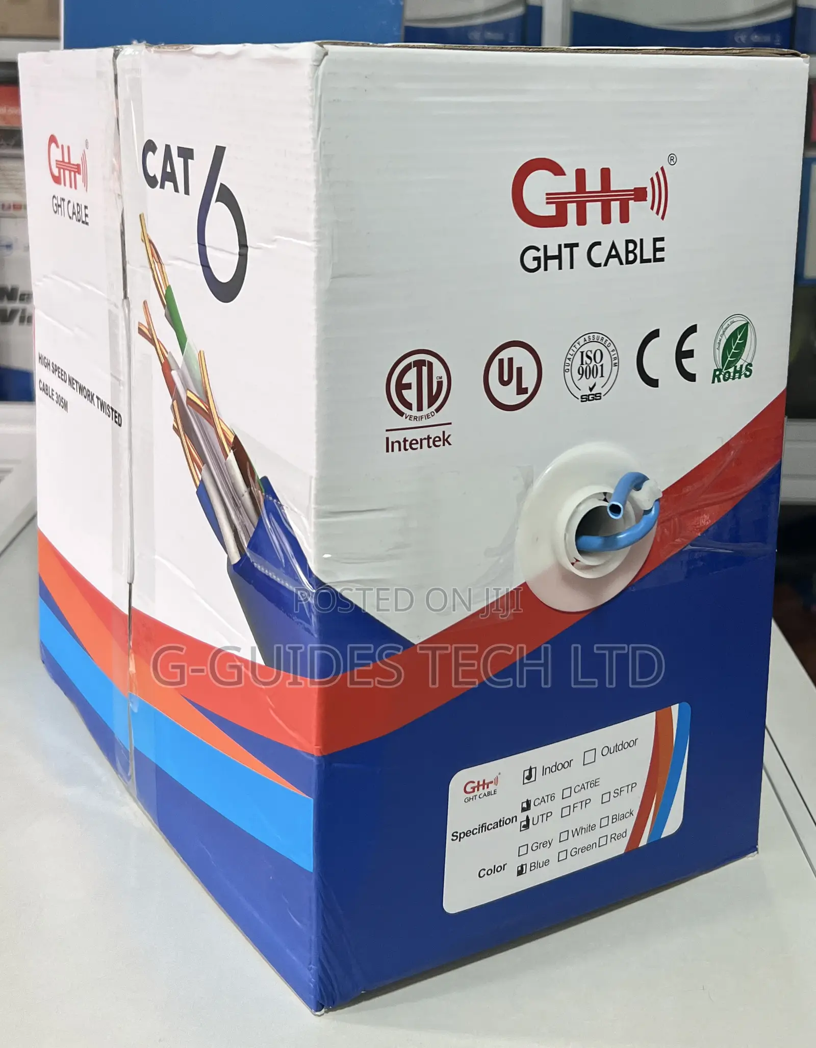 GHT Cat6 Utp Indoor Cable 305m