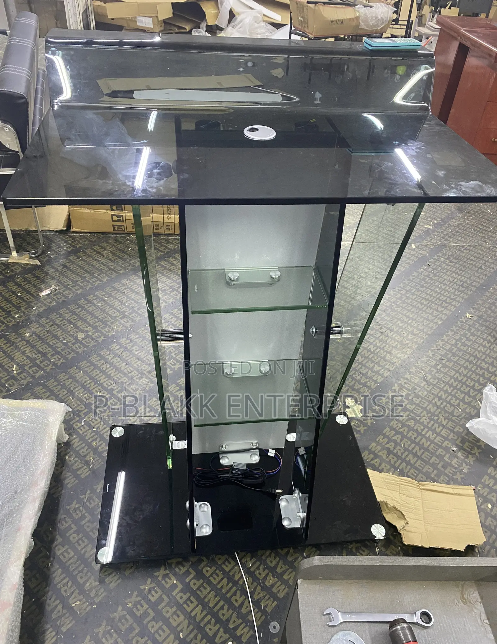 Glass Pulpit With Light