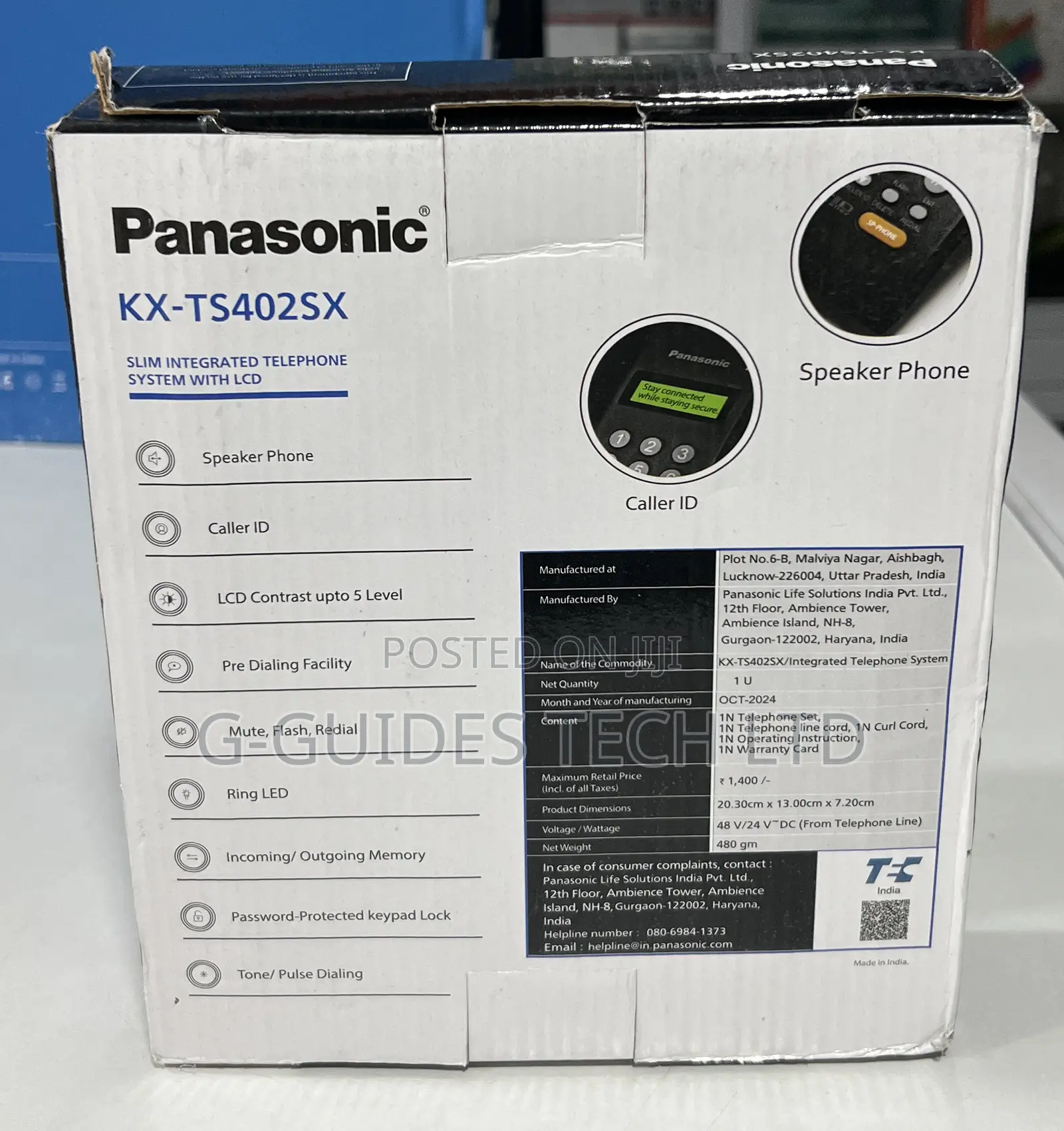 Panasonic Kx-Ts402sx Integrated Telephone System With LCD