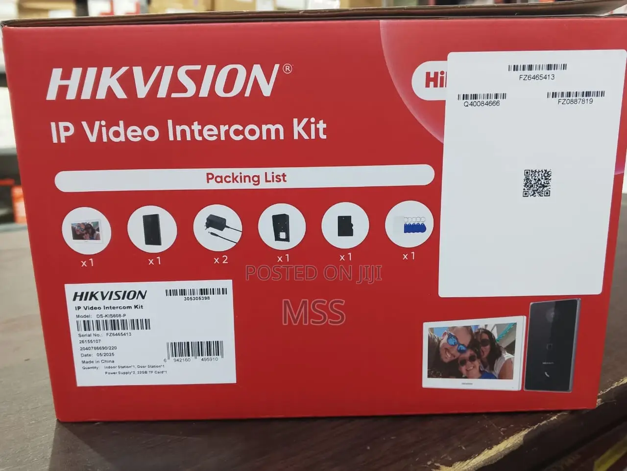 Ds-Kis608-P Ip Video Intercom Kit