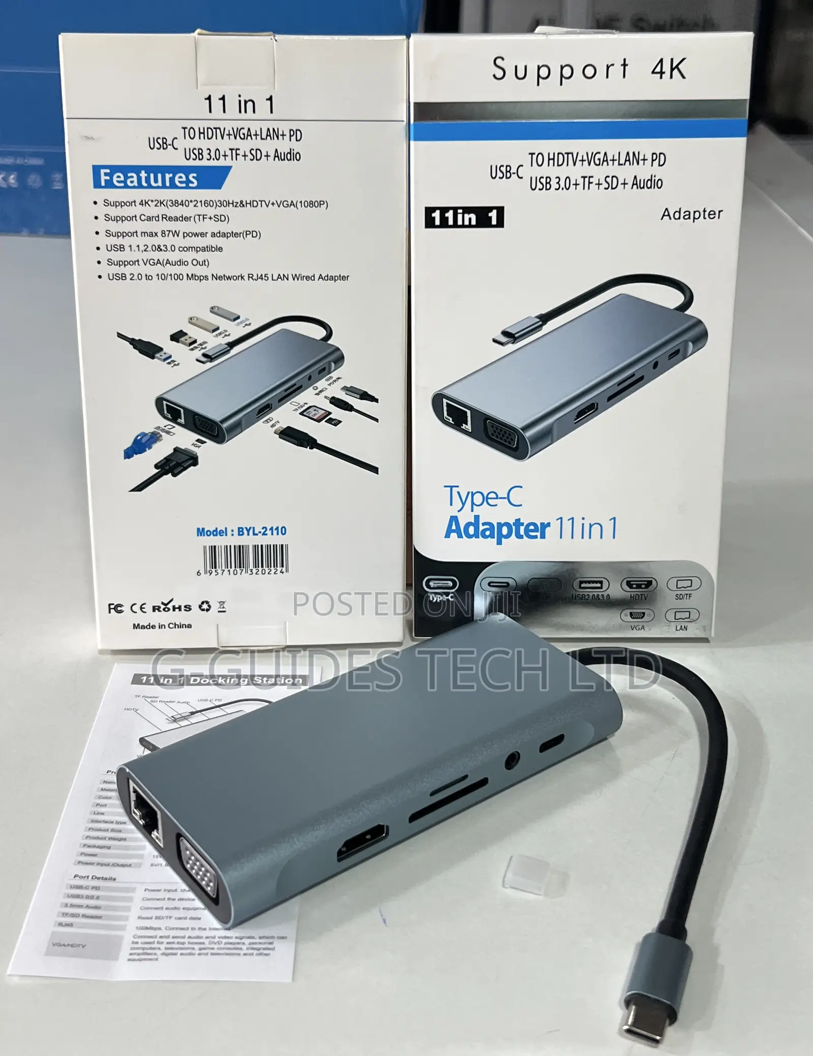 11-in-1 Usb Type -C Adapter, 11-in-1 Usb-C Docking Station