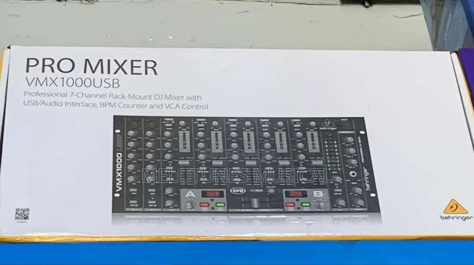 Behringer Pro Mixer Vmx1000usb 7-Channel Rack-Mount Dj Mixer