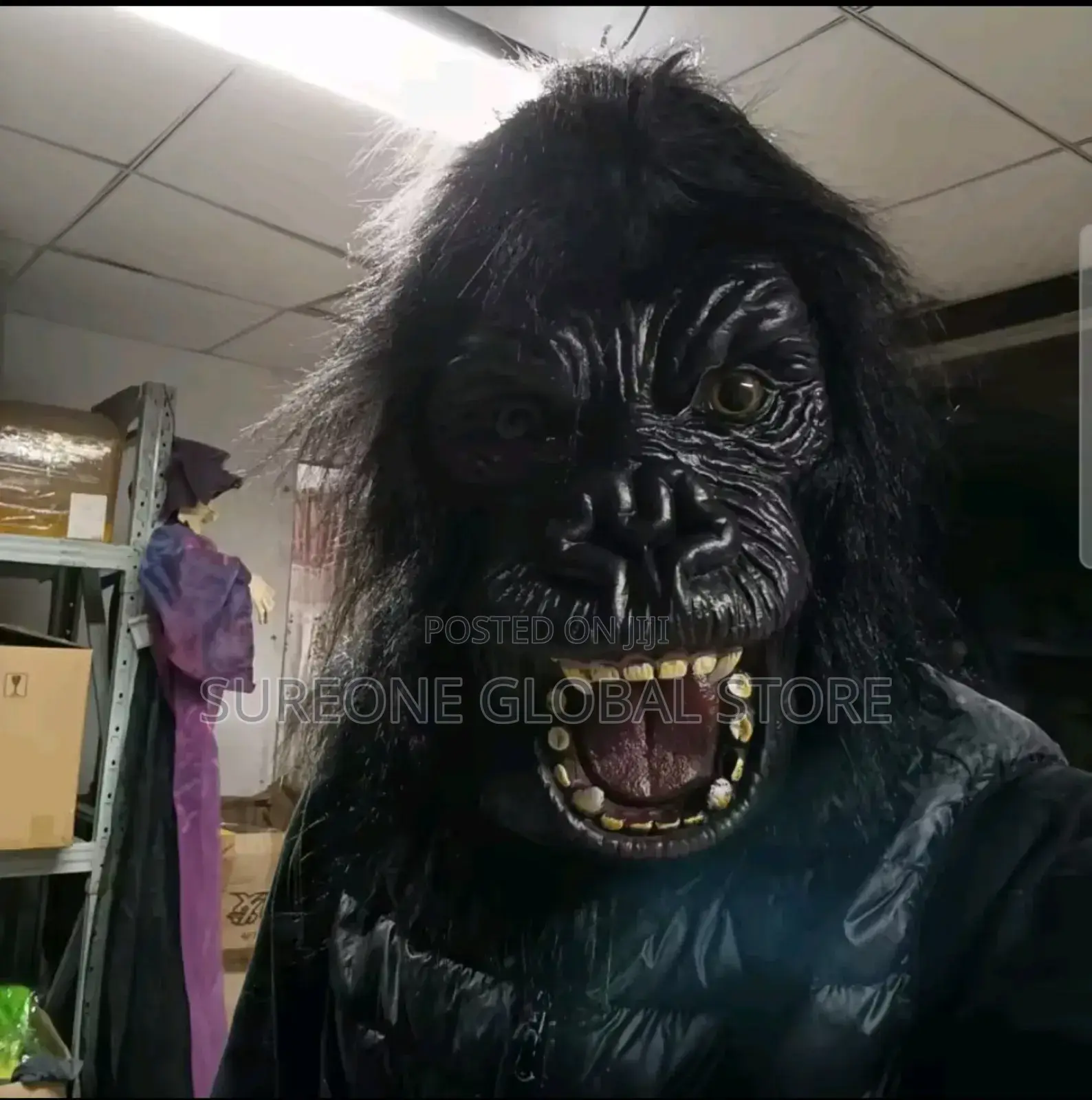 Realistic Gorilla Mask Latex