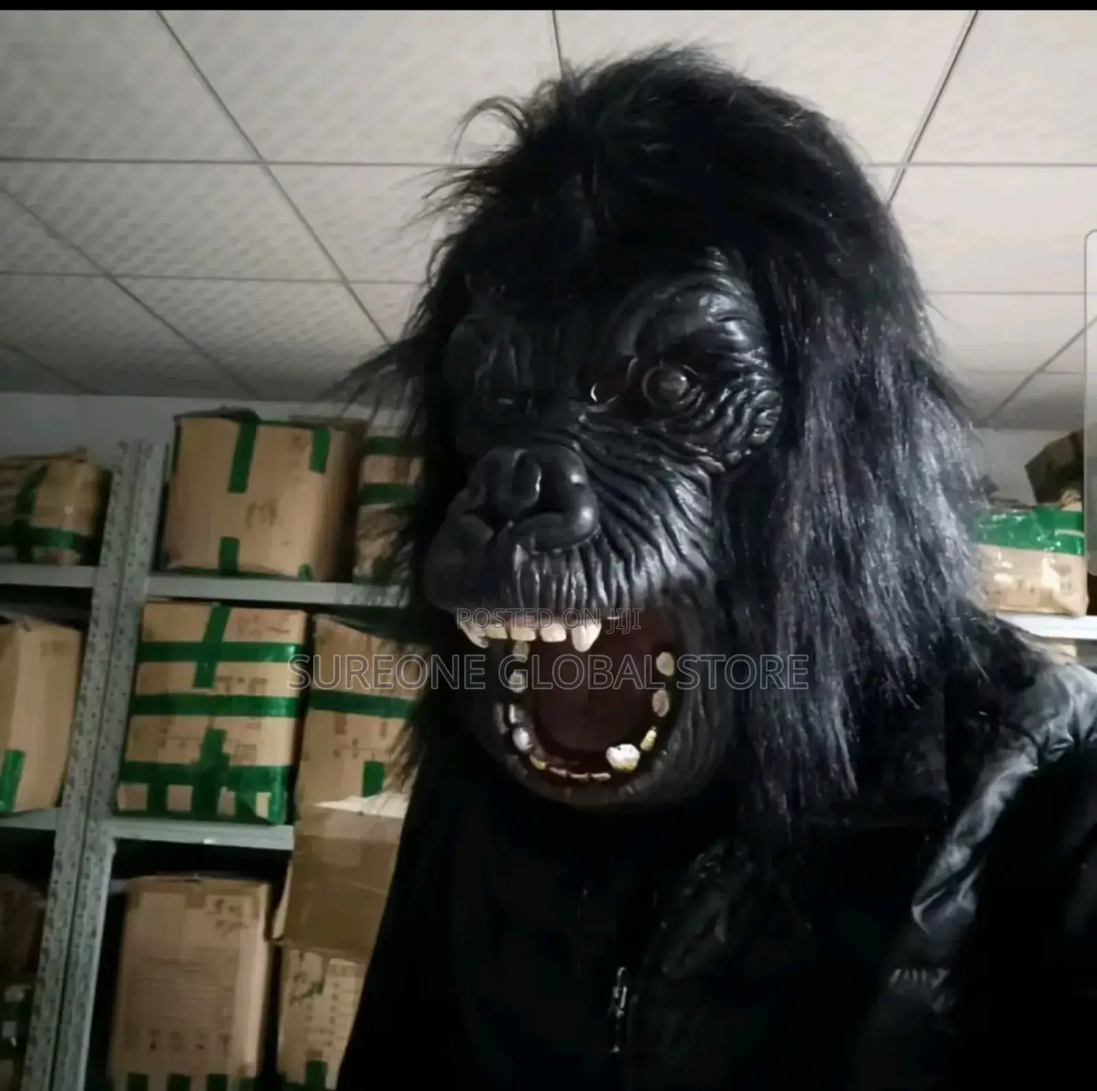 Realistic Gorilla Mask Latex