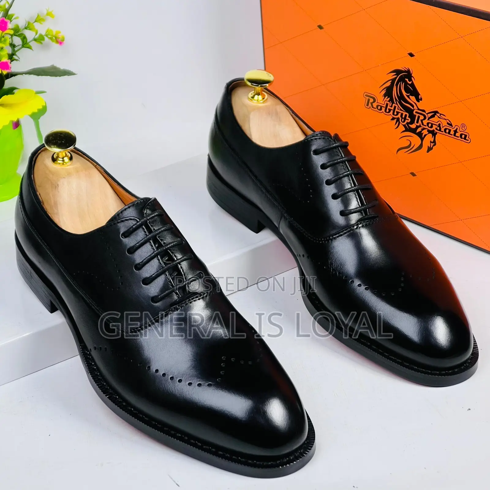 Robby Rosata Black Men’S Corporate Shoe