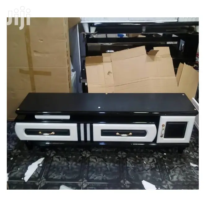 Black and White Tv Stand