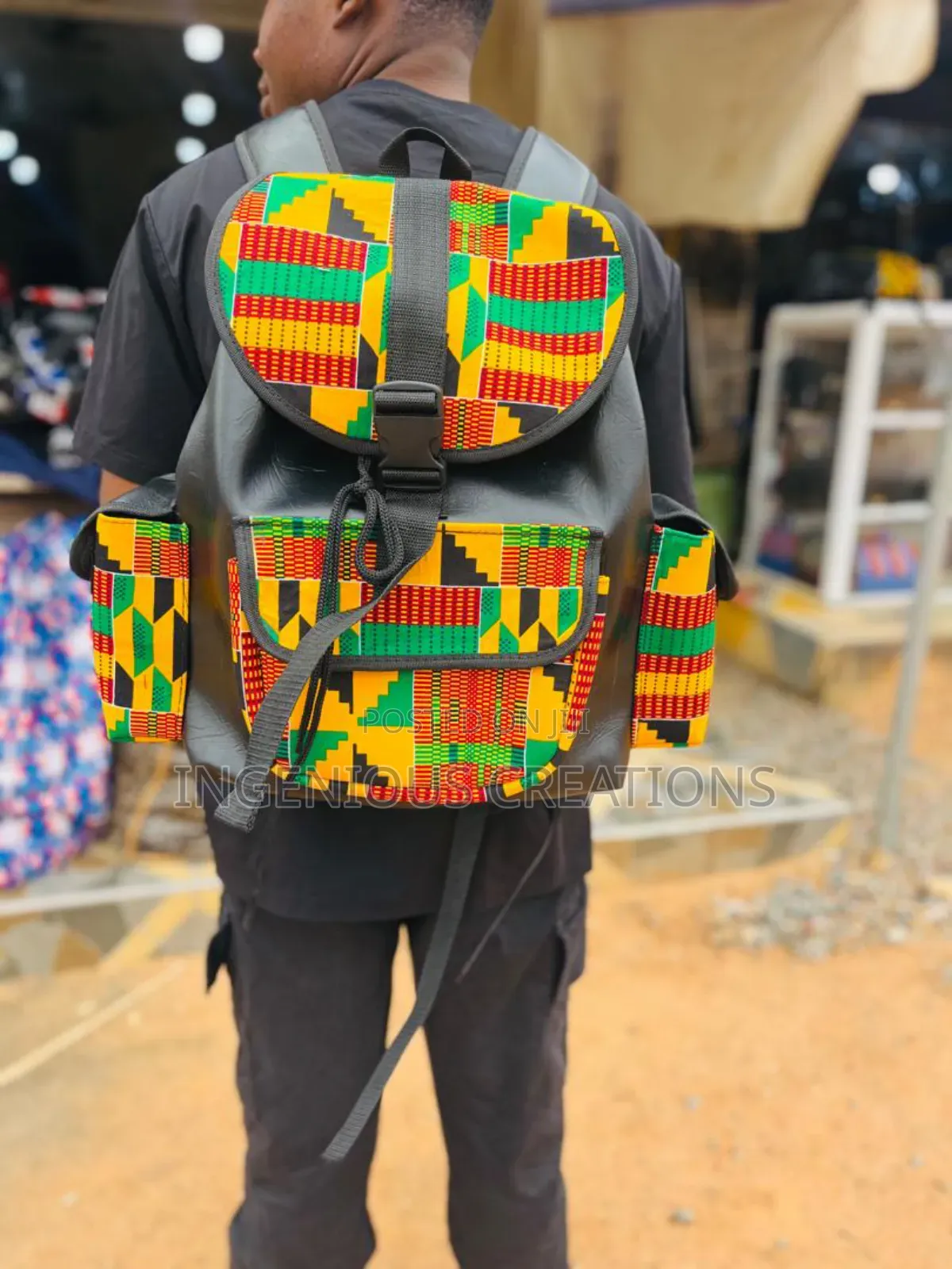 African Print Backpacks
