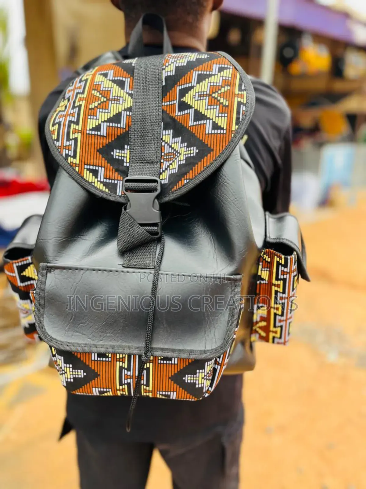 African Print Backpacks