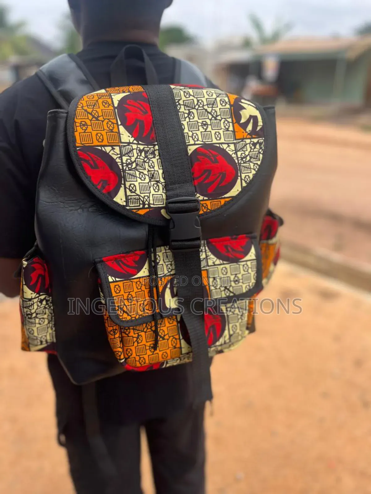 African Print Backpacks