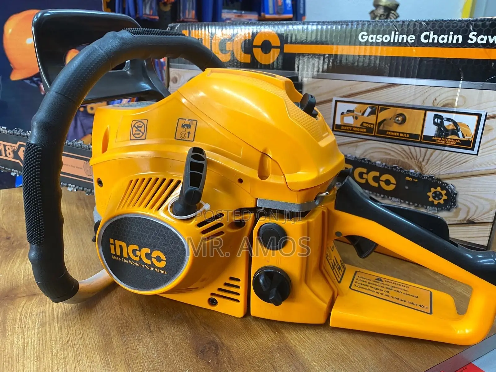 18 Inches 45cc Gasoline Chain Saw With 2 Stroke Motor - GCS