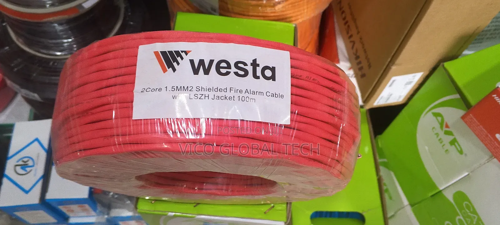 Westa 2-Core 1.5mm2 Shielded Fire Alarm Cable