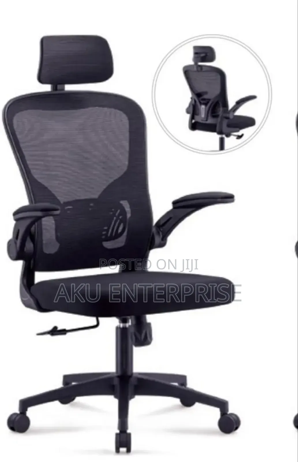Office Swevil Chair Adjustable Black