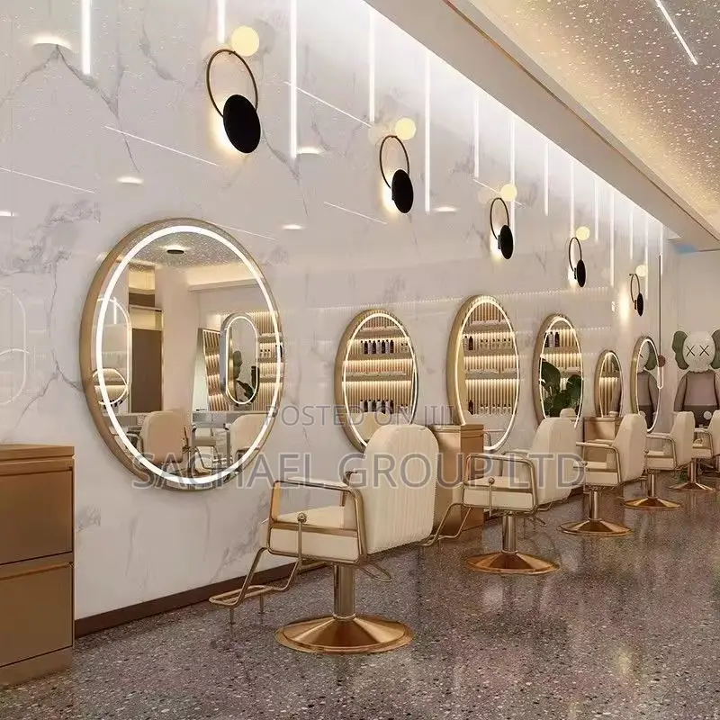 Round Salon Led Mirror