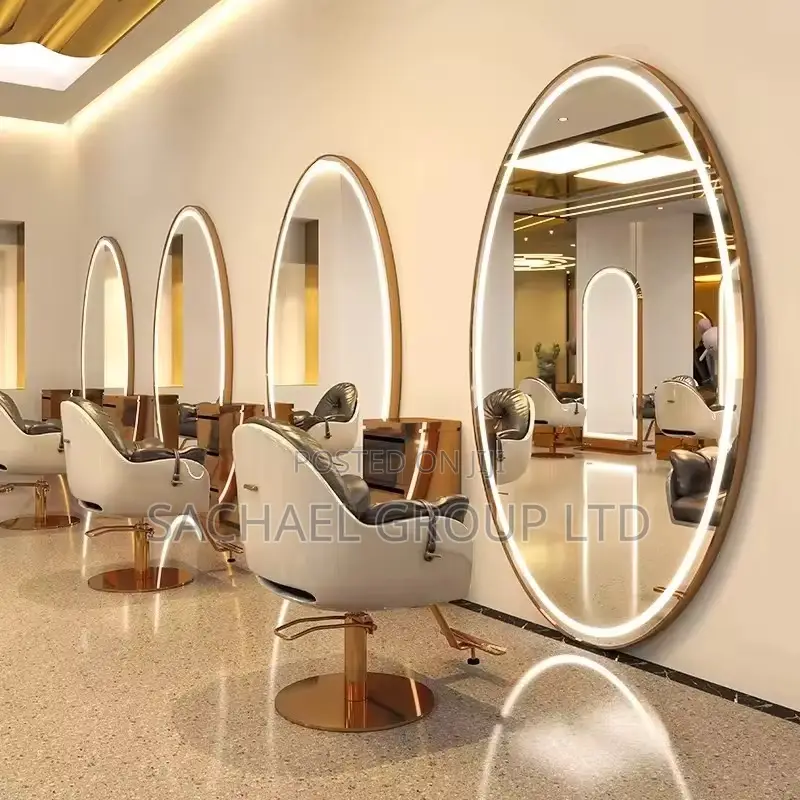 Round Salon Led Mirror