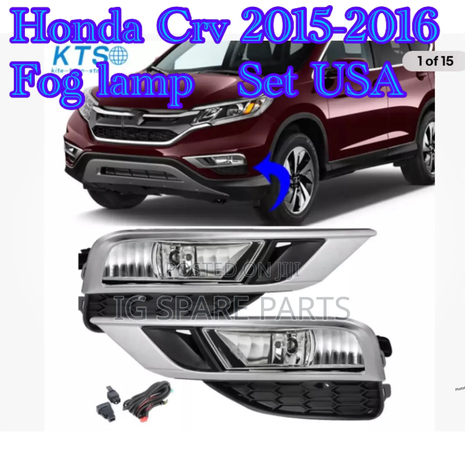 Honda CRV 2015-2016 Fog Lamp and Cover Usa