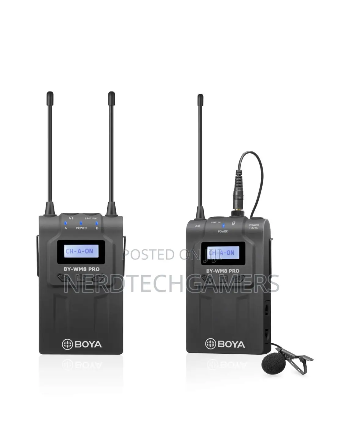 Boya by-Wm8 Pro Dual-Channels Lavalier Wireless Microphone