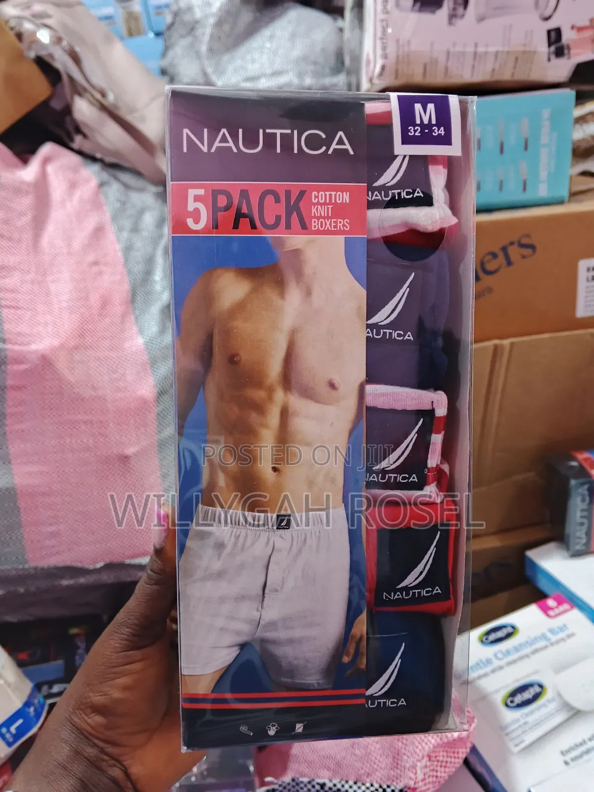 5packs Nautica Cotton Knit Boxers