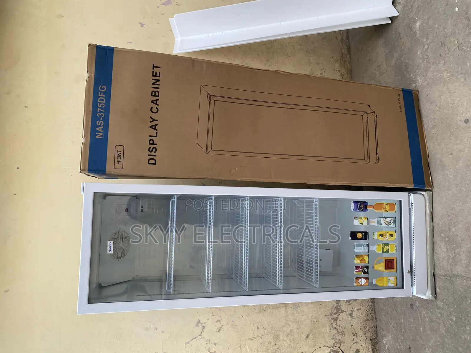 Nasco Nas-375dfg 360liters Single Door Display Fridge