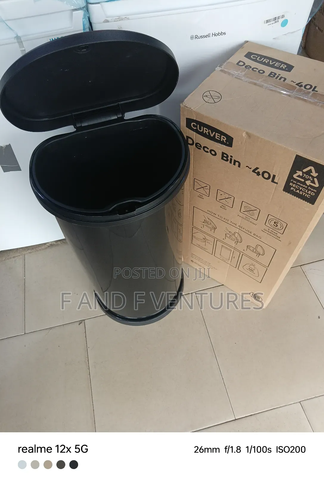 Deco Curve Bin 40l - Uk