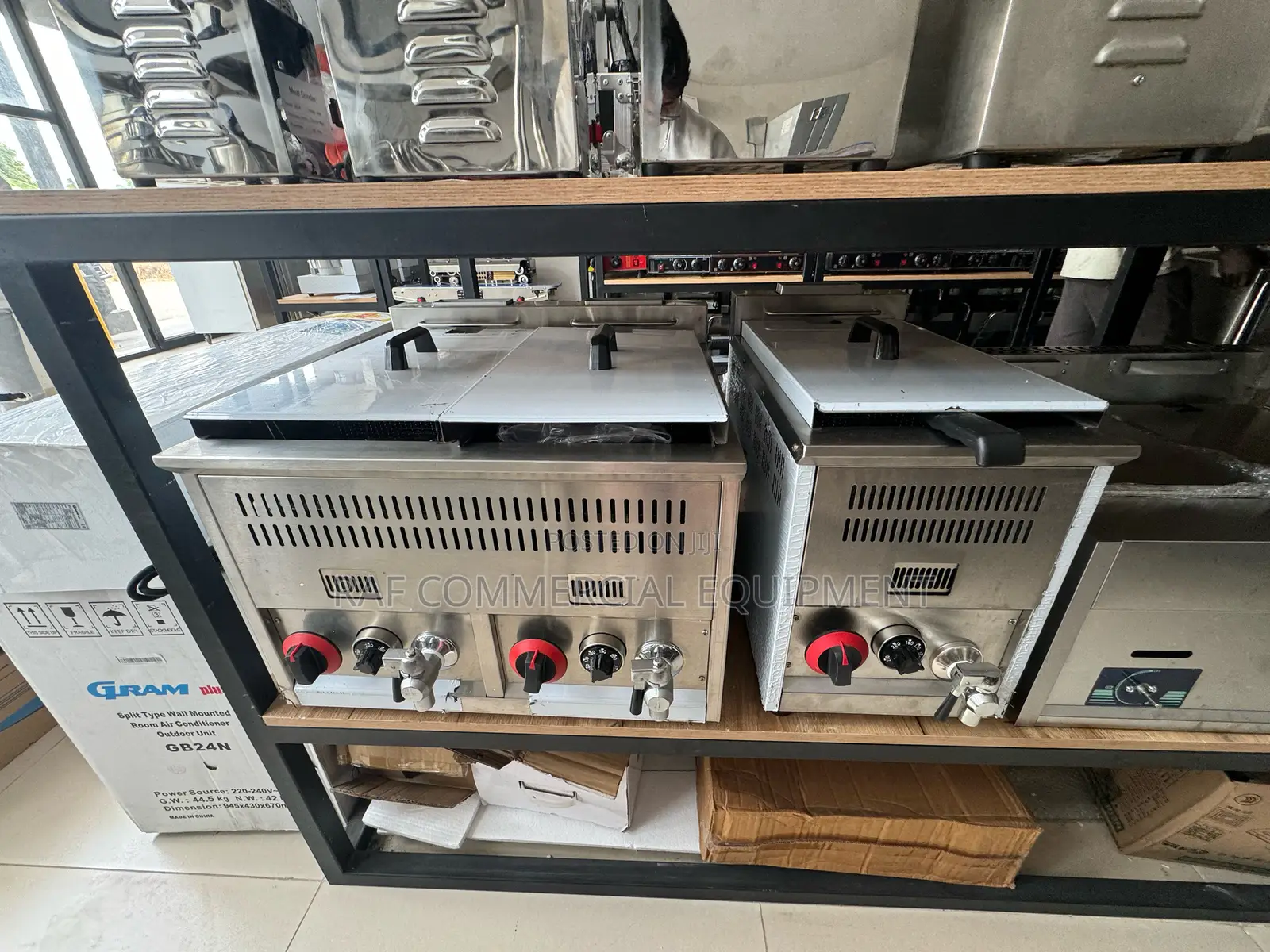 Commercial Double Gas Fryer Tabletop 28l